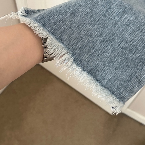 Excellent Show Me Your Mumu Nashville Slim Flare Jeans Size 25 Light Wash - Picture 5 of 8